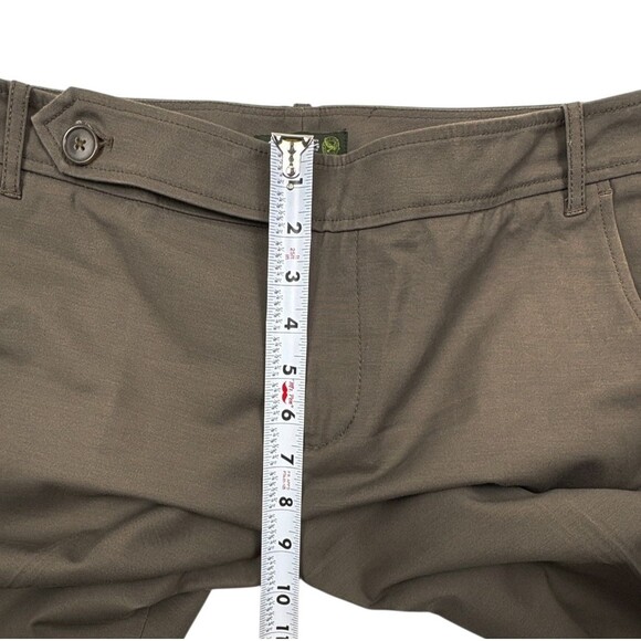 Eddie Bauer Shaw Stretch Cotton Chino Pants Mushroom Brown Straight Leg 12 - Picture 15 of 16